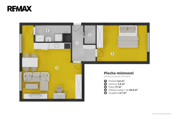 Prodej bytu 2+1, Chlumec, Krušnohorská, 64 m2
