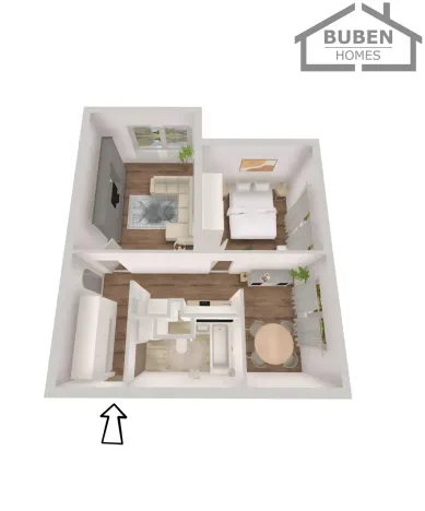 Prodej bytu 2+1, Tachov, Bělojarská, 51 m2