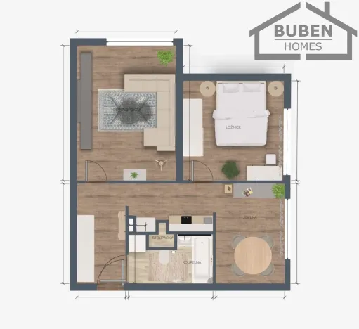 Prodej bytu 2+1, Tachov, Bělojarská, 51 m2