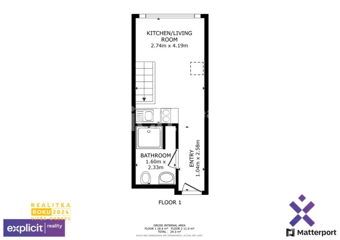 Pronájem bytu 1+kk, Zlín, Devadesátá, 35 m2