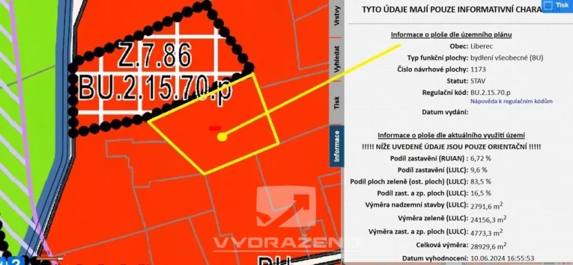 Prodej pozemku pro bydlení, Liberec, 1547 m2