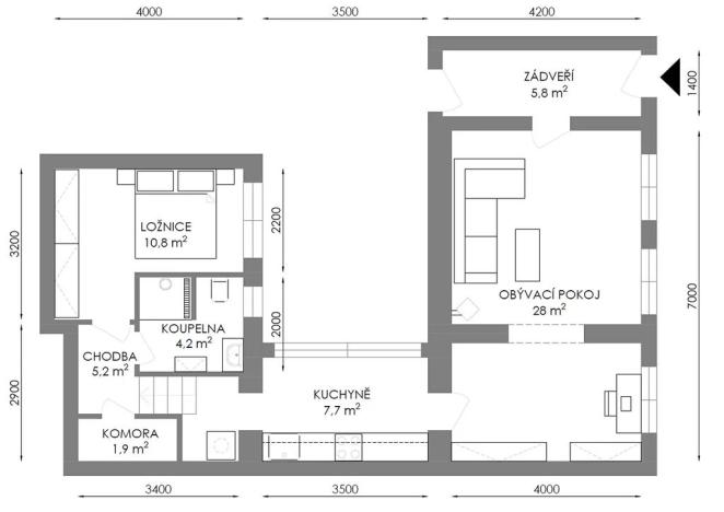 Prodej rodinného domu, Brno, Podstránská, 60 m2
