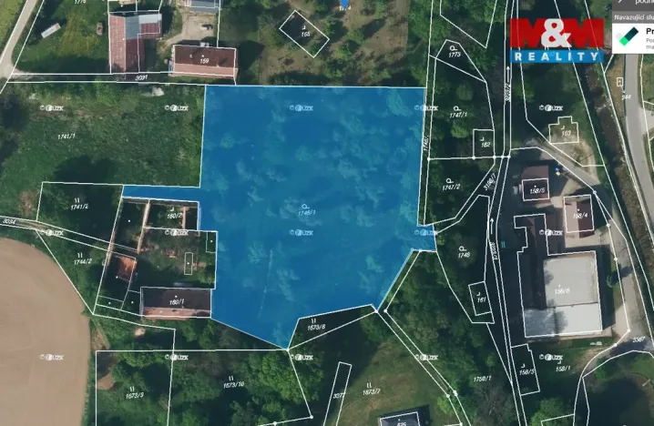 Prodej zahrady, Bernartice, 7658 m2