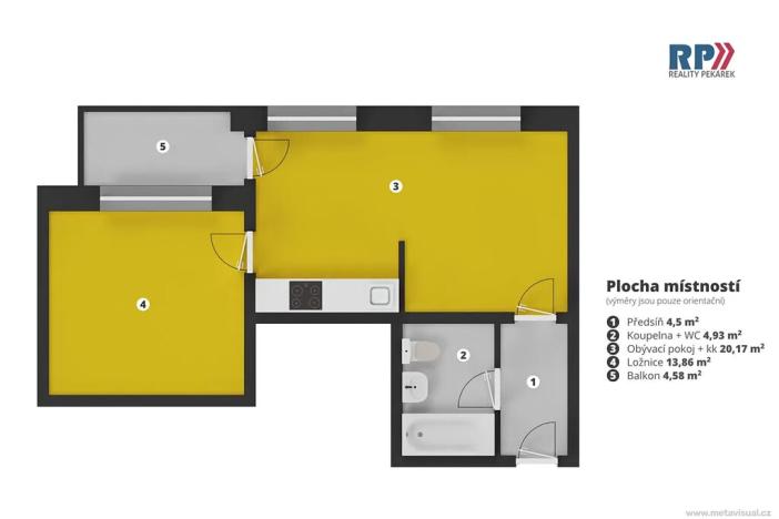Prodej bytu 2+kk, Liberec, Nádvorní, 48 m2