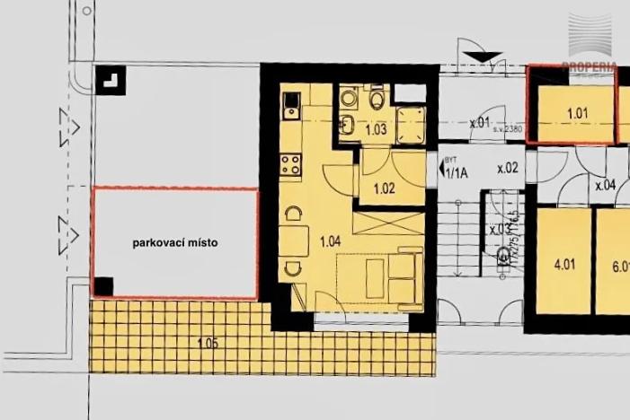 Pronájem bytu 1+kk, Brno, Trnkova, 23 m2