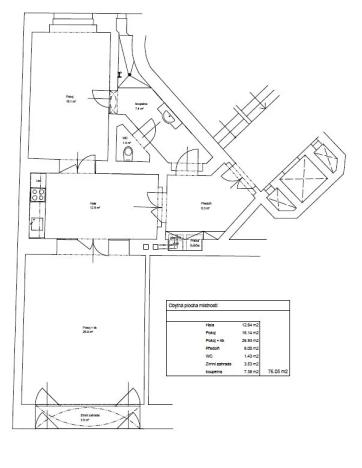 Pronájem kanceláře, Praha - Staré Město, Martinská, 76 m2