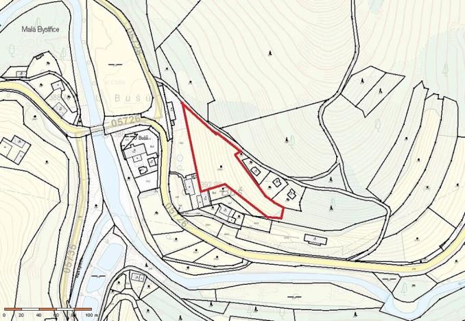 Prodej louky, Malá Bystřice, 4850 m2