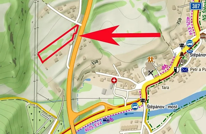 Prodej pozemku pro bydlení, Štěpánov nad Svratkou, 3802 m2