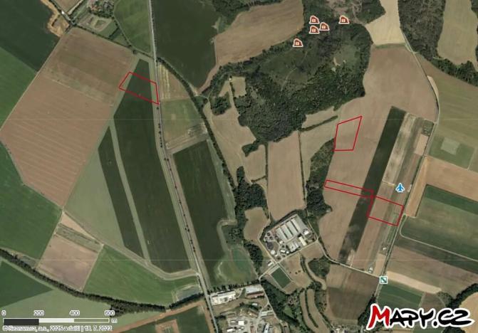 Prodej podílu pole, Bořitov, 9425 m2