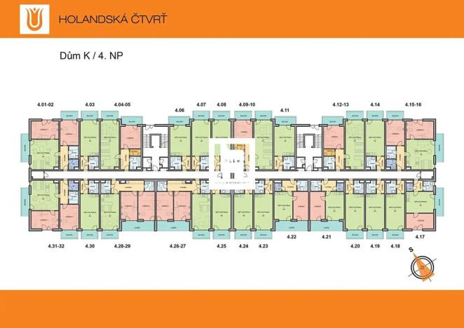 Pronájem bytu 1+kk, Olomouc, Aloise Rašína, 31 m2