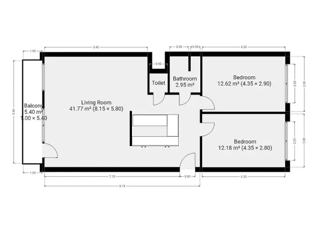 Pronájem bytu 3+kk, Praha - Háje, Boháčova, 72 m2
