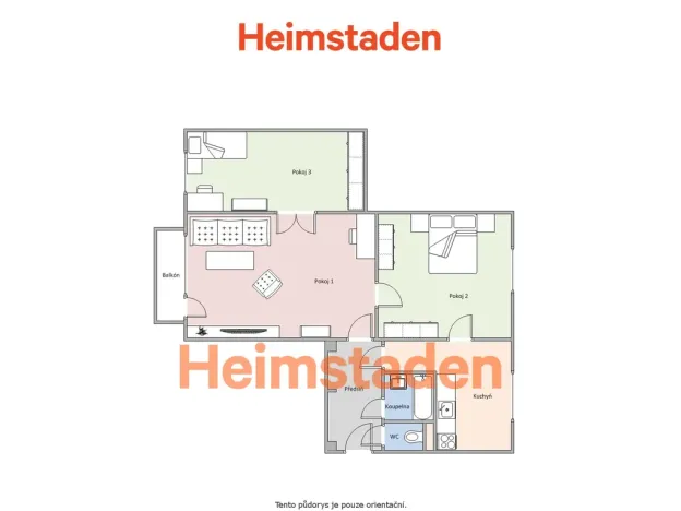 Pronájem bytu 3+1, Havířov - Město, Mánesova, 66 m2