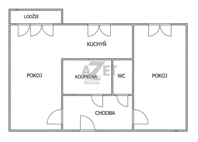 Prodej bytu 2+1, Ostrava - Poruba, Aleše Hrdličky, 54 m2