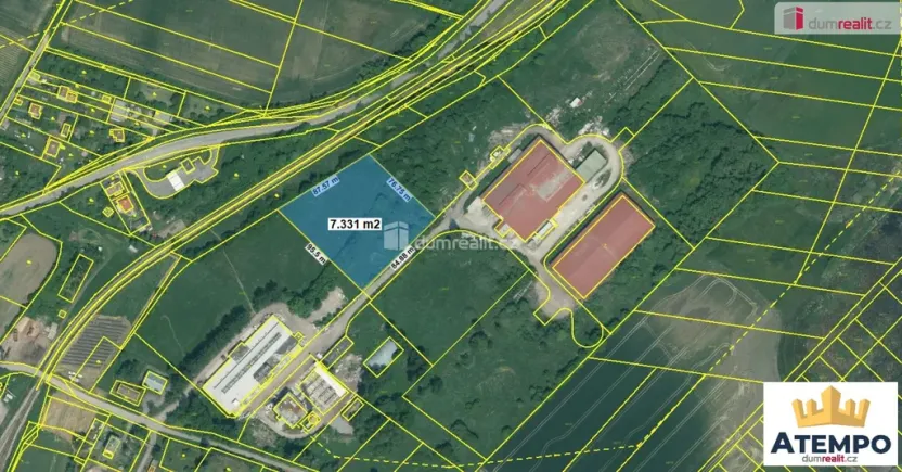 Prodej komerčního pozemku, Bavorov, Tírenská, 7331 m2