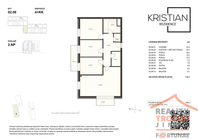 Prodej bytu 4+kk, Hradec Králové, Pod Zámečkem, 113 m2