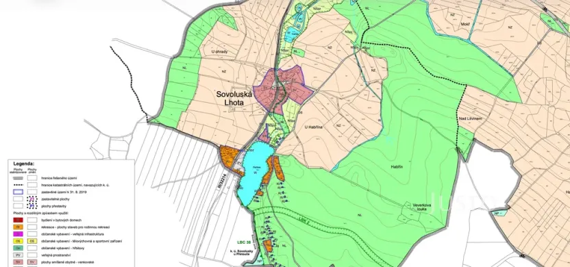 Prodej pozemku pro bydlení, Lipoltice - Sovoluská Lhota, 1087 m2