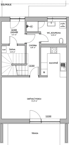 Pronájem rodinného domu, Mukařov - Srbín, Na Kopci, 103 m2