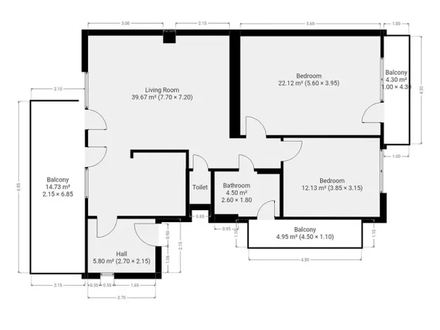 Pronájem bytu 3+kk, Praha - Čimice, Kočova, 86 m2