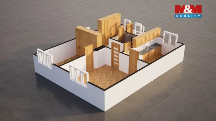 Prodej bytu 2+1, Jablonec nad Nisou, Vysoká, 114 m2