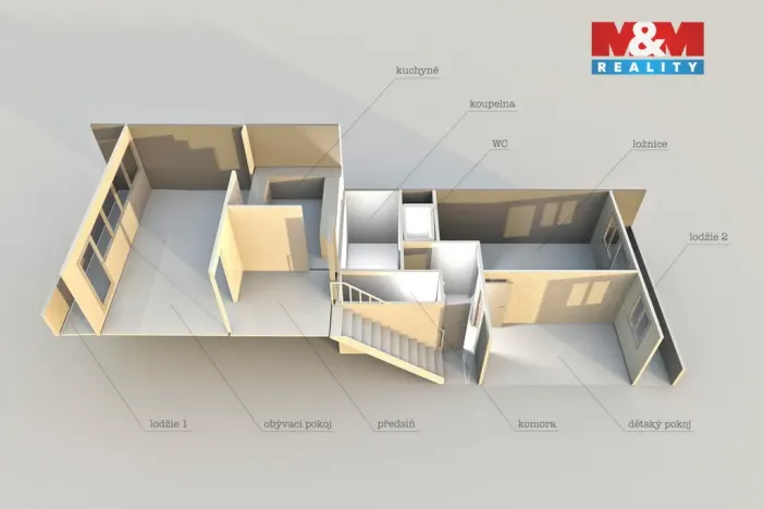 Prodej bytu 3+1, Chomutov, Kundratická, 70 m2