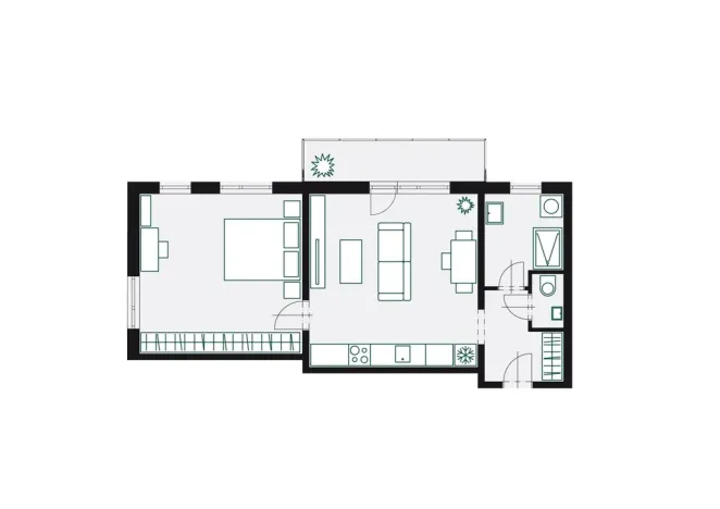 Prodej bytu 2+kk, Ostrava - Poruba, Mongolská, 57 m2