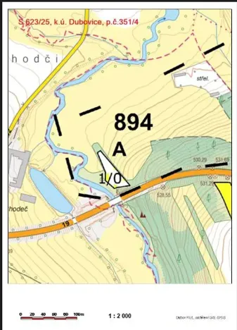 Prodej lesa, Dubovice, 1386 m2