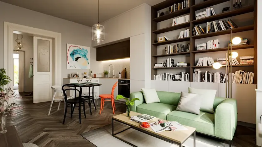 Pronájem bytu 2+kk, Praha - Vinohrady, 58 m2