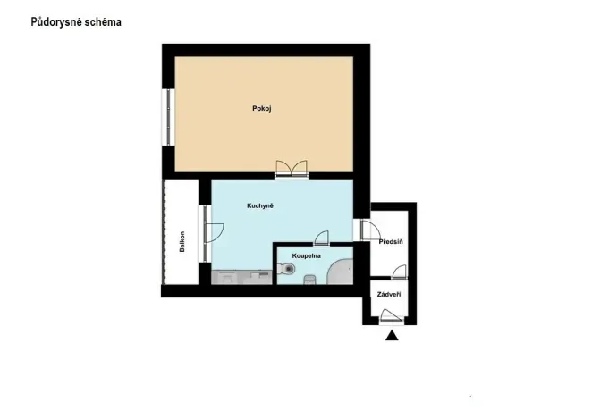 Pronájem bytu 2+kk, Brno, Kounicova, 49 m2