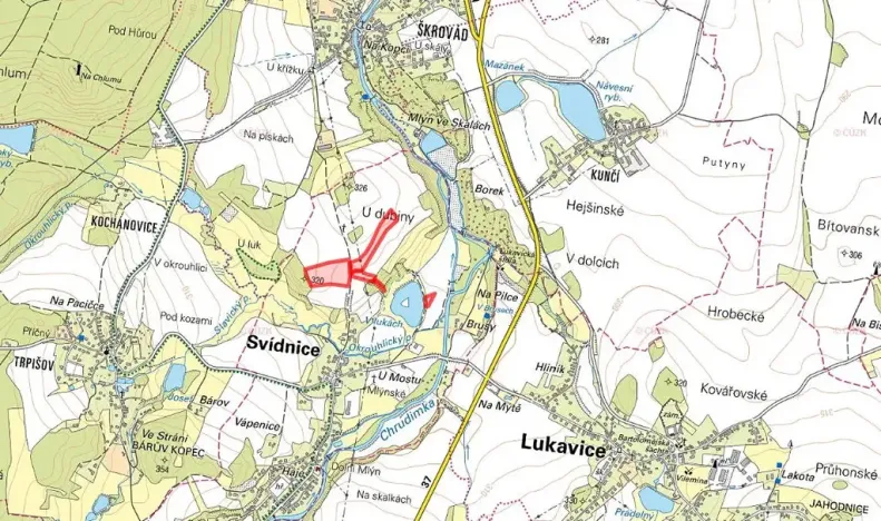 Prodej pole, Svídnice, 46128 m2