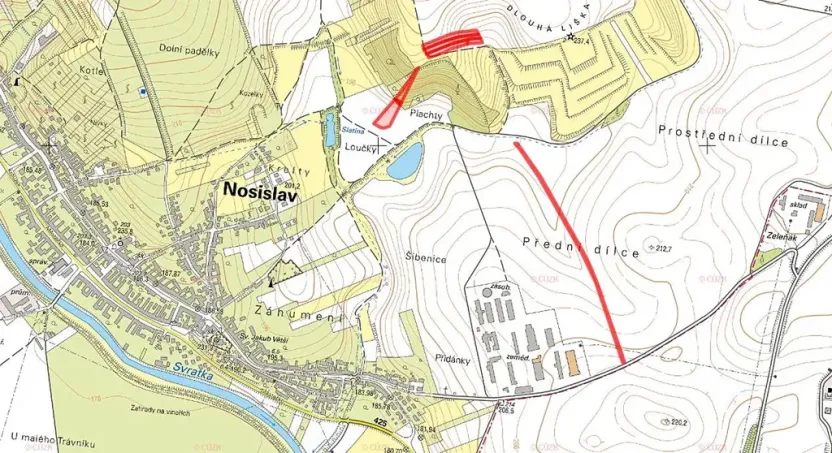 Prodej pole, Nosislav, 15635 m2