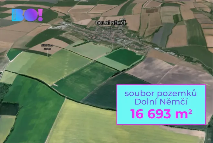Prodej pole, Dolní Němčí, 16693 m2