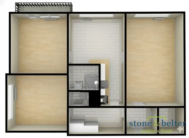 Pronájem bytu 3+1, Praha - Záběhlice, Chmelová, 72 m2