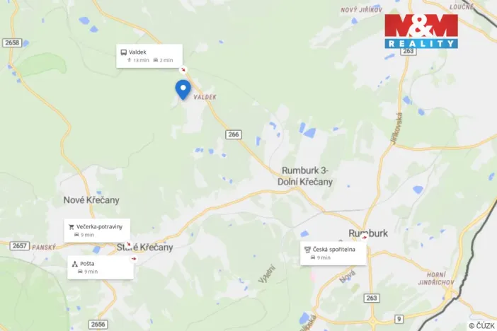 Prodej ubytování, Staré Křečany - Valdek, 1670 m2