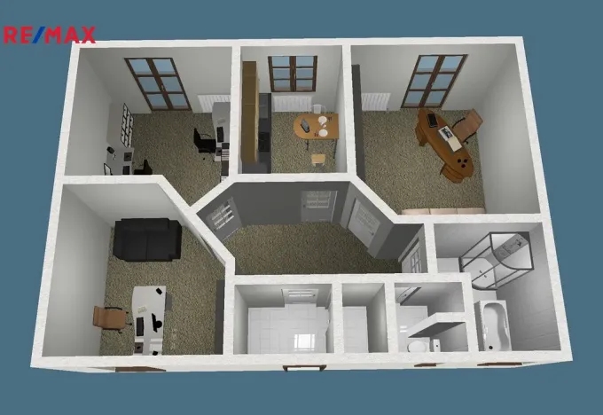 Pronájem kanceláře, Ostrava - Kunčice, Meziveská, 75 m2