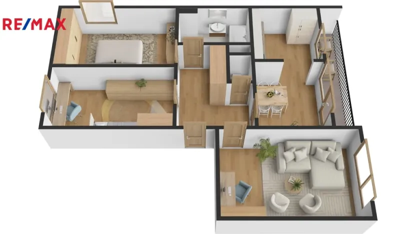 Prodej bytu 3+1, Pardubice - Ohrazenice, Marie Majerové, 74 m2