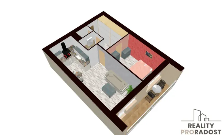 Prodej bytu 2+kk, Kralupy nad Vltavou, J. Holuba, 40 m2