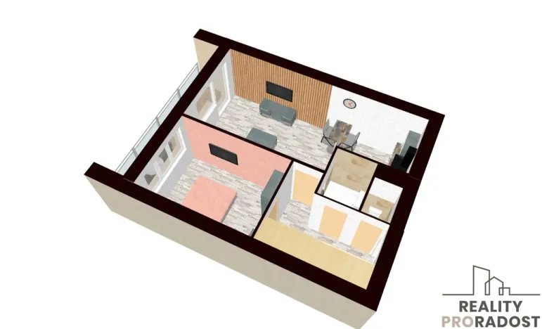 Prodej bytu 2+kk, Kralupy nad Vltavou, J. Holuba, 40 m2