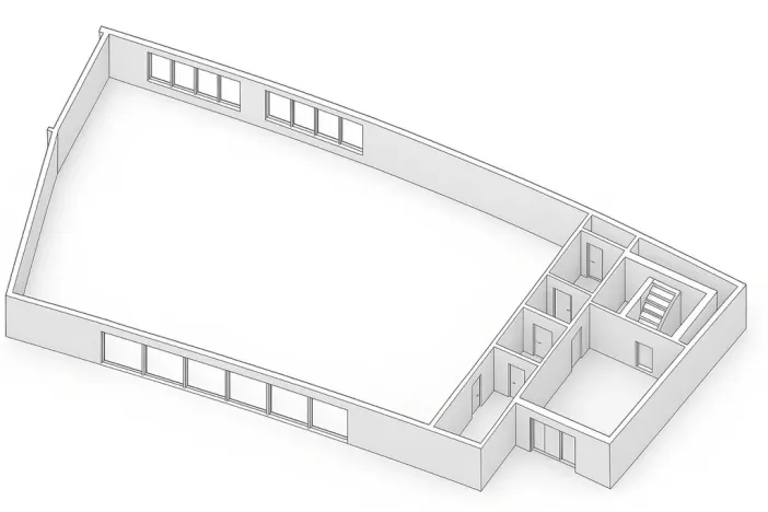 Pronájem obchodního prostoru, Varnsdorf, Kmochova, 450 m2