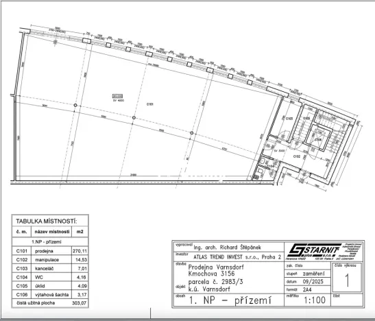 Pronájem obchodního prostoru, Varnsdorf, Kmochova, 450 m2