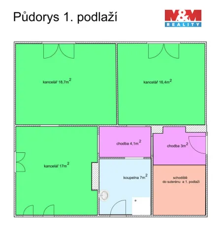 Pronájem kanceláře, Ostrava - Muglinov, Bohumínská, 130 m2