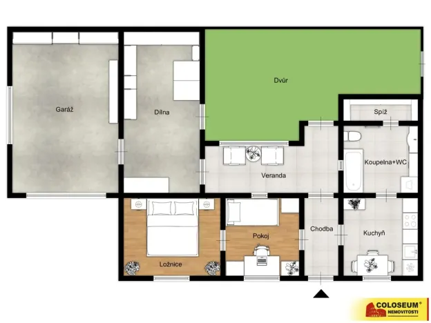 Prodej rodinného domu, Dobšice, 90 m2