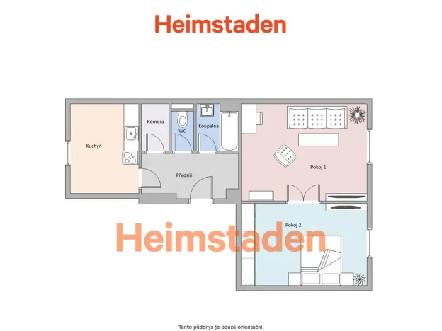 Pronájem bytu 2+1, Havířov - Město, U Stromovky, 54 m2