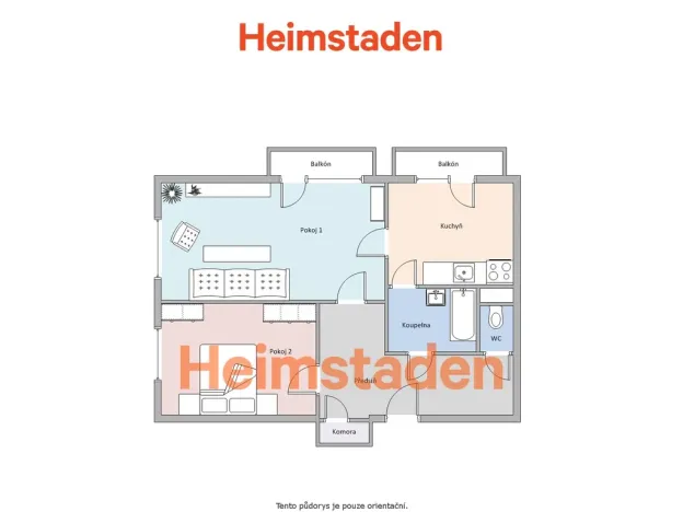 Pronájem bytu 2+1, Havířov - Podlesí, Kosmonautů, 63 m2