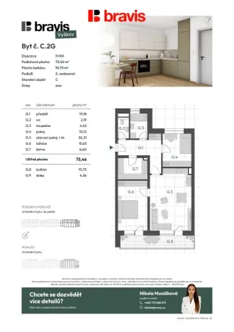 Prodej bytu 3+kk, Vyškov - Vyškov-Předměstí, 75 m2