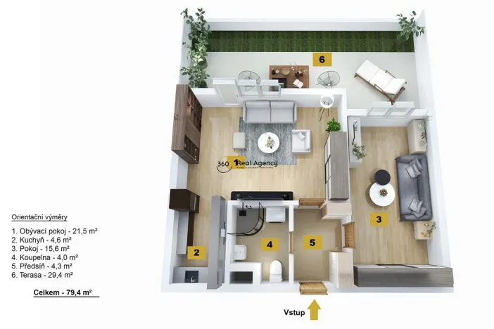 Prodej bytu 2+kk, Praha - Vinoř, Českodubská, 63 m2
