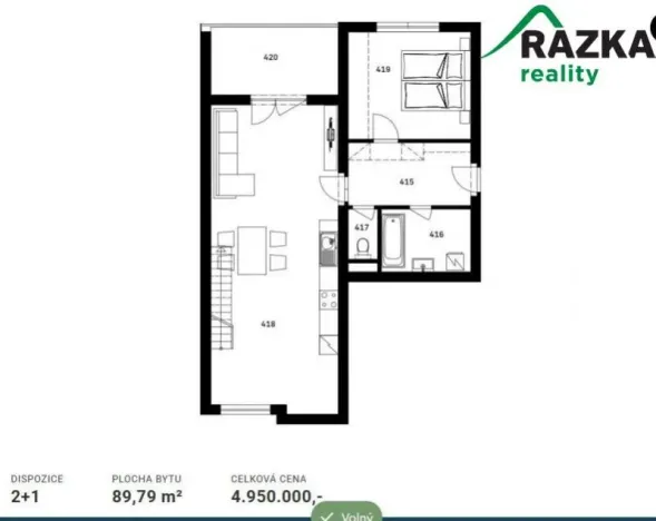 Prodej bytu 2+1, Nýrsko, 110 m2