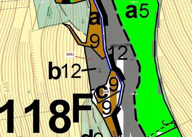 Dražba lesa, Benešov u Semil, 1964 m2