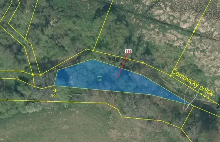 Dražba pozemku, Psárov, 953 m2