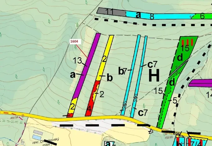 Dražba lesa, Jesenice, 4076 m2