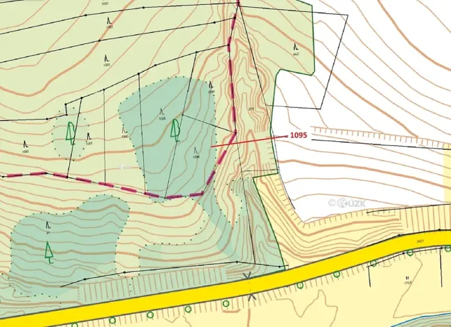 Dražba lesa, Mladoňovice, 1427 m2
